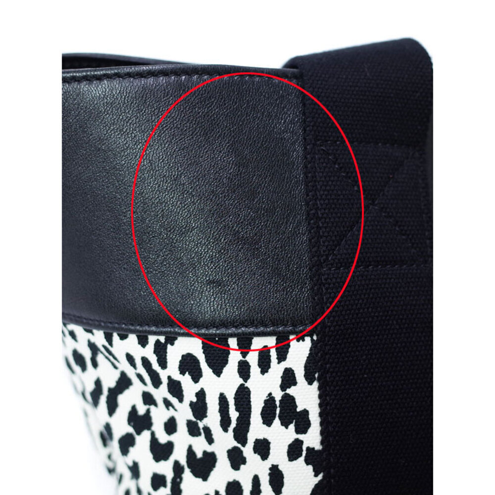 SAINT LAURENT Paris Saint Paris Leopard Tote Bag - Picture 7 of 9